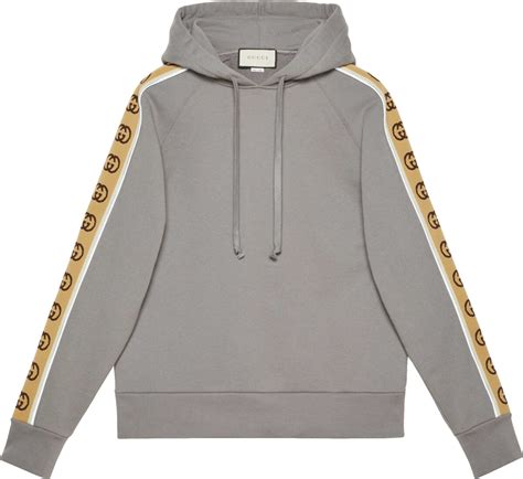 grey gucci stripe hoodie|gucci hoodie men cheap.